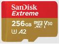 SD MicroSD Card 256GB SanDisk Extreme SDXC inkl. Adapter