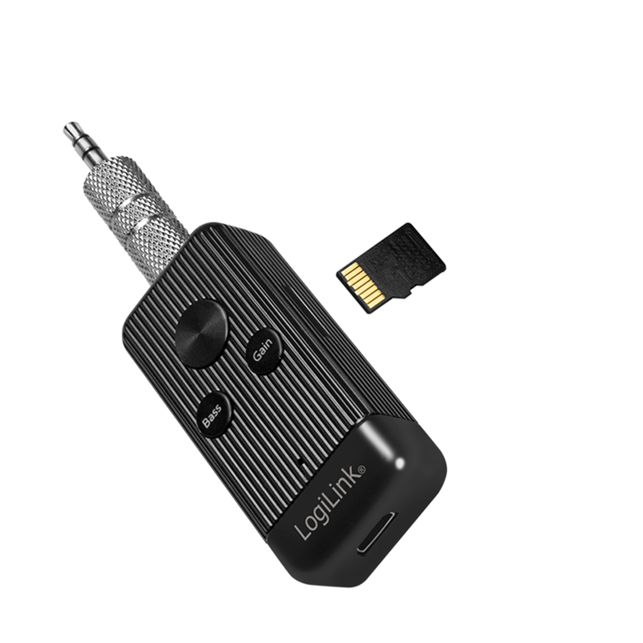 LogiLink Bluetooth 5.0 Audioempfänger, microSD-Karte,schwarz