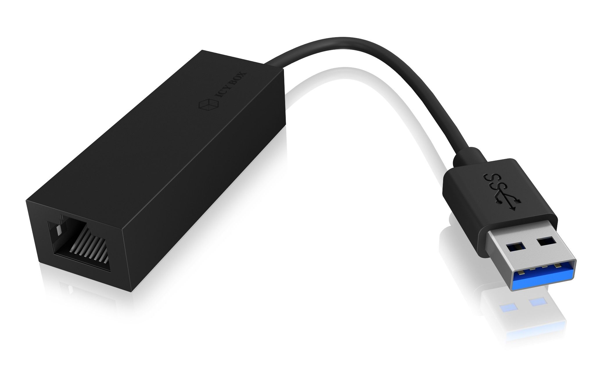 Adapter IcyBox USB 3.2 Gen1 zu Gigabit Ethernet retail - IB-AC501a
