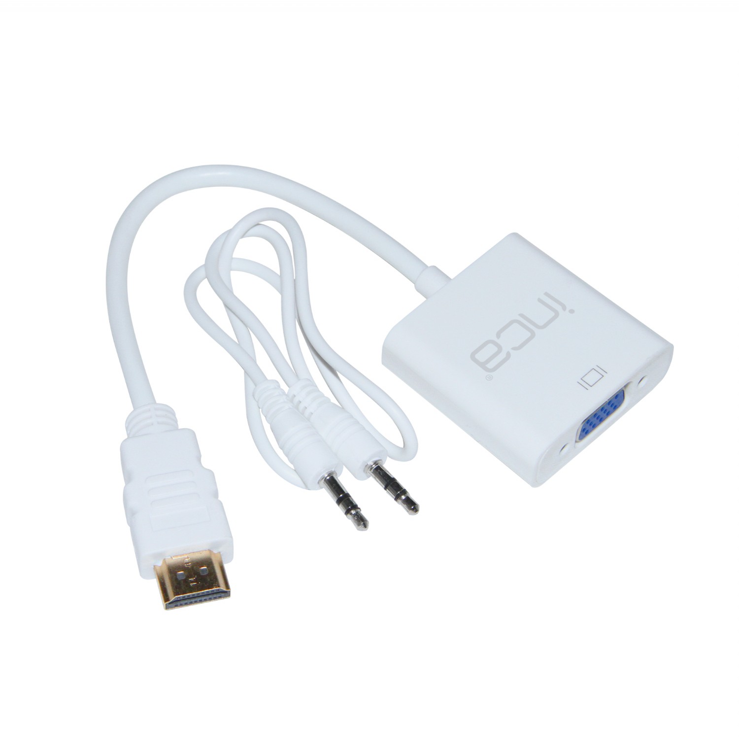 INCA Adapter IHTVJ-7TB HDMI > VGA St. + USB Audio, 1080P, retail - IHTVJ-7TB